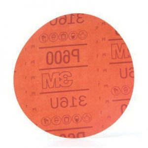 01189 6" P600 Hook and Loop, Red