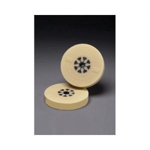 07498 Stripe-Off Eraser Wheel, 4 in Dia x 5/8 in THK Wheel, 3/8-16 Arbor/Shank, 4000 rpm, Beige