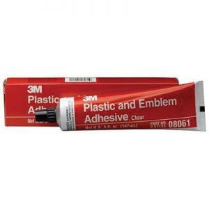 08061 Transfer Plastic and Emblem Adhesive, 5 oz Tube, Liquid, Clear