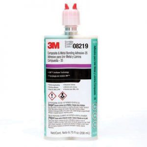08219 2-Part Repair Adhesive, 200 mL Duo Syringe Cartridge, Viscous Liquid, Dark Green, 1 to 1.2